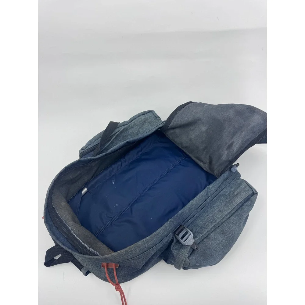 Vintage Himalayan Backpack Made in USA Blue Canvas Hiking‎ Daypack Large Pocket